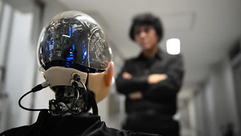 Richard Atrero de Guzman/NurPhoto via Getty Images Robot engineer Hiroshi Ishiguro created a 10-year-old child android robot called Ibuki (credit: Richard Atrero de Guzman/NurPhoto via Getty Images)