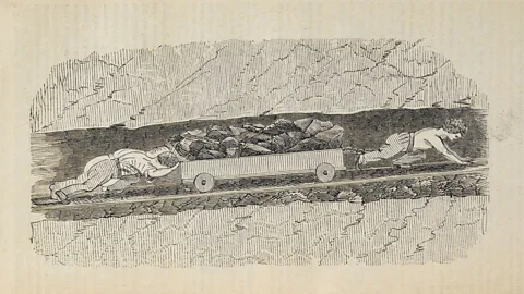 The British Library Gillies illustrated an 1842 report on children working in mines (Credit: The British Library)