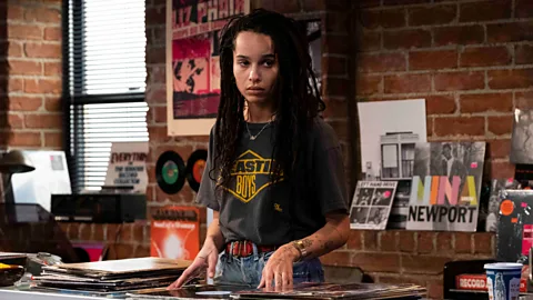Hulu Zoe Kravitz takes on the role of Rob, a Brooklyn record store owner in a gender-flipped High Fidelity (Credit: Hulu)