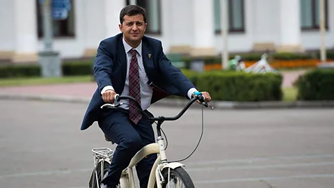 Kvartal 95 Studio There are parallels between Zelensky’s rise to power and that of Trump, who starred in The Apprentice, a reality-TV show