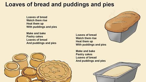 Loaves of bread and pudding and pies song lyrics (pdf)