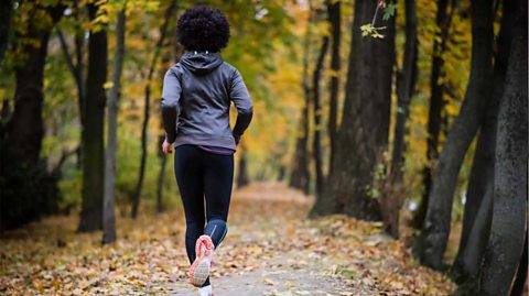 Gir running outside