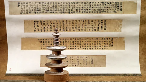 British Library Board The ‘Million Pagoda Charms’ are among the earliest examples of printing in the world (Credit: British Library Board)