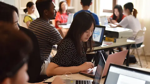 Getty Images Researchers say that, if used ethically, the ‘vocation compass’ could help students narrow down career path choices by trawling their social media feeds (Credit: Getty Images)