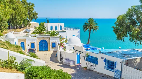 efesenko/Getty Images The seaside neighbourhood of Sidi Bou Said has a distinctive blue-and-white colour scheme (Credit: efesenko/Getty Images)