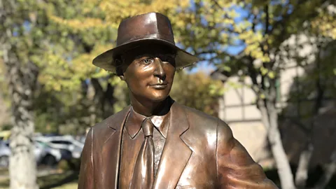 Larry Bleiberg Robert Oppenheimer, a physicist at the University of California, was tasked with developing the first atomic bomb (Credit: Larry Bleiberg)