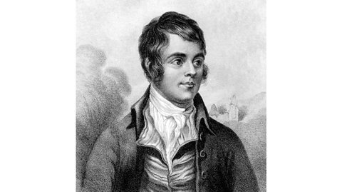 Portrait of Robert Burns.