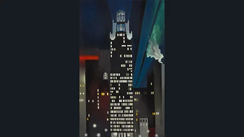 Alfred Stieglitz Collection/ Fisk University/ Crystal Bridges Museum of American Art O’Keeffe’s Radiator Building – Night, New York, 1927 is an homage to the city (Credit: Alfred Stieglitz Collection/ Fisk University/ Crystal Bridges Museum of American Art)