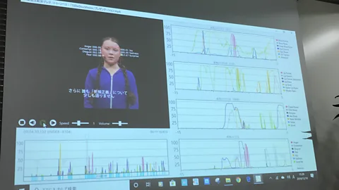 Bryan Lufkin Nonverbal communication is just one part of reading the air, but there's software that tracks facial movements to train people to improve in that area (Credit: Bryan Lufkin)