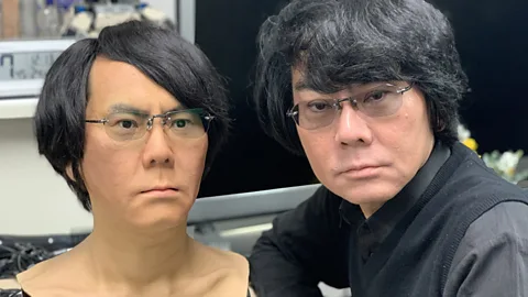 Bryan Lufkin Hiroshi Ishiguro, famous for creating a robot doppelganger of himself, is one of many that say the robotic solutions in Japan will soon apply everywhere (Credit: Bryan Lufkin)