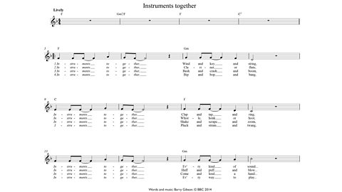 Instruments together - music
