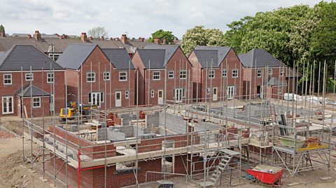 Housing estate being built.