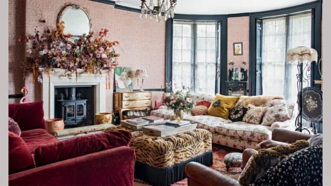 Amy Neunsinger/ CICO Books The drawing room of Pearl Lowe’s Somerset home reflects her love of ‘faded glamour’