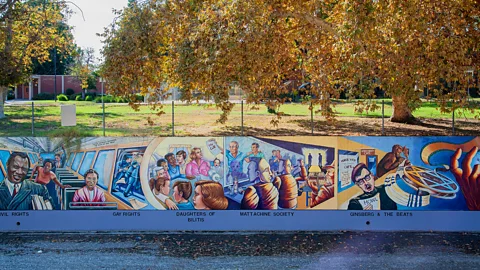 Alamy There is a sense of pride and defiance running throughout the mural