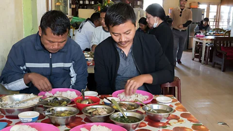 Pearly Jacob Mizo restaurants serving traditional fare mostly cater to locals on the move, and are often truck stop affairs (Credit: Pearly Jacob)