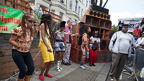 A sound system at Notting Hill Carnival.