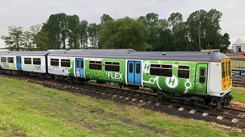 University of Birmingham The hydrogen-powered train Hydroflex is soon to have its first outing on the UK mainline track (Credit: University of Birmingham)