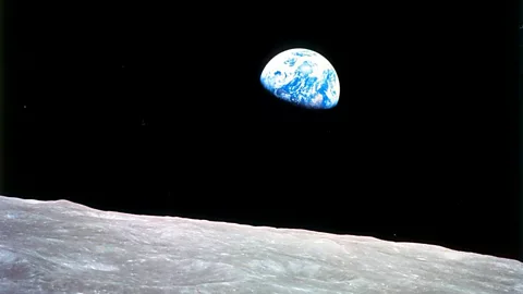 Nasa The famous Earthrise picture captured by Apollo astronauts has helped to inspire awe by giving us perspective of humanity's place in the Universe (Credit: Nasa)