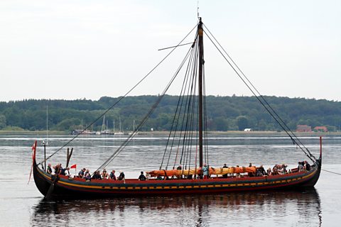 Modern recreation of a Viking longboat