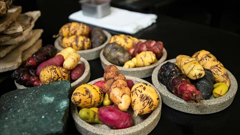 Cris Bouroncle/Getty Images At Virgilio Martinez’s restaurants, diners can try a handful of Peru’s almost 5,000 species of potatoes (Credit: Cris Bouroncle/Getty Images)
