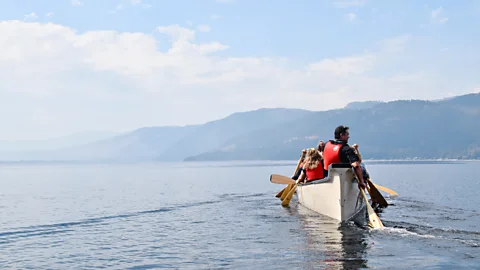 Moccasin Trails Indigenous-led tours will soon take visitors out onto Okanagan Lake to explain the importance of n ̓x̌ax̌aitkʷ (Credit: Moccasin Trails)