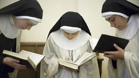 Getty Images Around six breaths a minute is the frequency that bring about markedly greater relaxation – a rhythm found in the repetitive actions of spiritual practices (Credit: Getty Images)