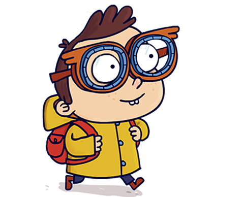 Fred wearing his magic glasses.