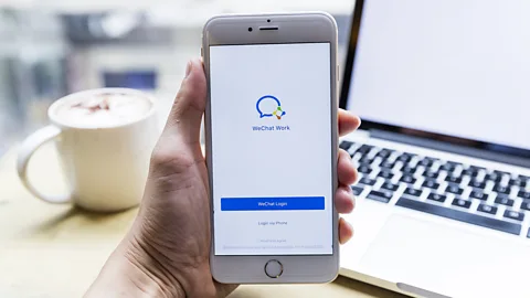Getty Images With more than a billion users, WeChat is a dominant super app. Demand for WeChat Work, its enterprise product, has surged in recent weeks (Credit: Getty Images)
