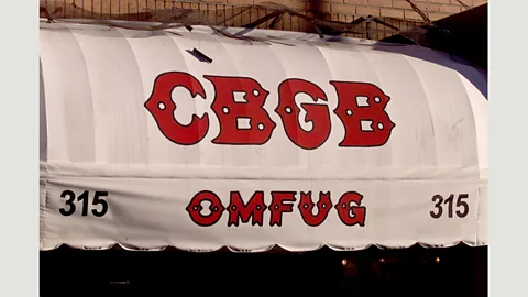 Getty Images Although its initials stood for Country, Bluegrass and Blues, CBGB became a famed venue of punk rock and new wave bands like The Ramones, Patti Smith Group and Talking Heads