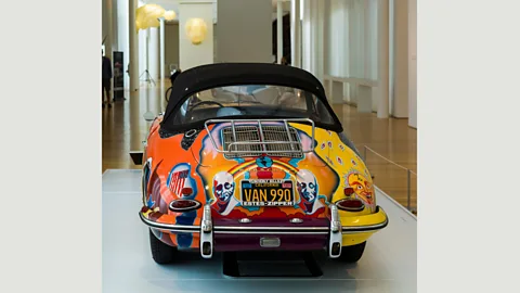 Alamy Janis Joplin asked a roadie to paint the mural on her Porsche (Credit: Alamy)