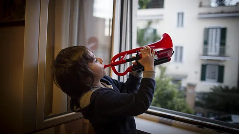 NurPhoto/Getty Images Italians young and old have long had a knack for channeling chaos and uncertainty into artistic expression (Credit: NurPhoto/Getty Images)