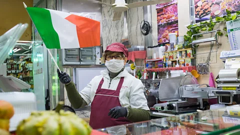 NurPhoto/Getty Images With restaurants closed, it seems more Italians have rediscovered traditional family and regional cooking (Credit: NurPhoto/Getty Images)