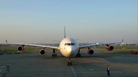 BBC's The Travel Show Up to 90% of flights on most airlines have been grounded during the coronavirus crisis (Credit: BBC's The Travel Show)