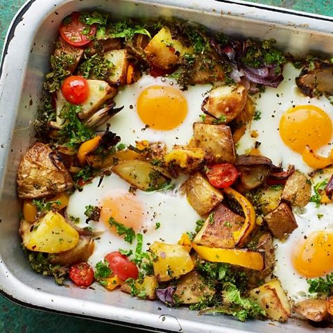 Potato and egg hash