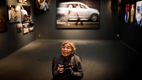 Getty Images Kimiko Nishimoto is a 90-year-old “Insta-gran” with over 220,000 Instagram followers (Credit: Getty Images)