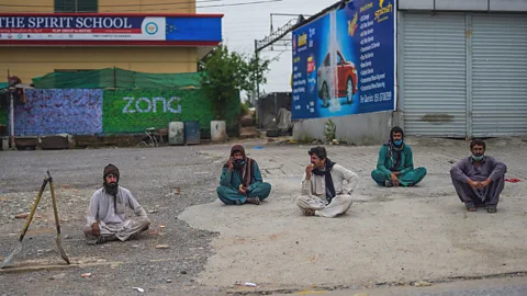 Farooq Naeem/Getty Images The concept of social distancing is new in Pakistan – and it has left many daily wage earners out of work (Credit: Farooq Naeem/Getty Images)