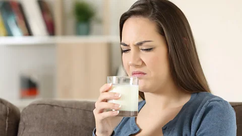 Getty Images The disgust response has evolved as one way that we avoid things that might make us ill, like a food or drink that has gone off (Credit: Getty Images)