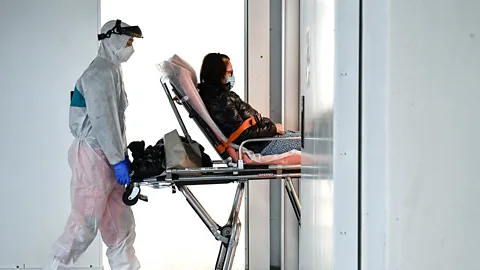 Getty Images The picture is even more complicated when patients have not had a Covid-19 test, but are a suspected case (Credit: Getty Images)