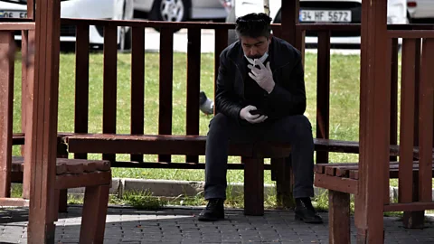 Getty Images In many countries, men are more likely to smoke than women - which impacts their lung health (Credit: Getty Images)