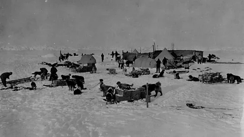 Getty Images To prevent despair from some team members affecting their colleagues, explorer Ernest Shackleton 'quarantined' them in his tent to uphold morale (Credit: Getty Images)