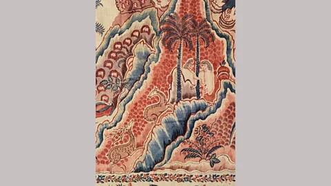 Harry Wearne Collection, gift of Mrs H Wearne Created in coastal southeast India in around 1740-50, this highly detailed textile is typical of the era