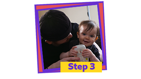 Step 3: It's now time for you and your baby to play with the rattle