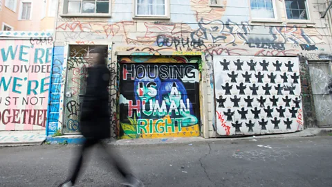 Josh Edelson/Getty Images San Francisco is now one of the most expensive cities in the US, with an increasing number of homeless citizens (Credit: Josh Edelson/Getty Images)