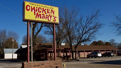 Bruce N Meyer Soon after Chicken Annie's was born, Mary Zerngast started frying the chickens clucking around her yard too – creating a rivalry that still simmers today (Credit: Bruce N Meyer)