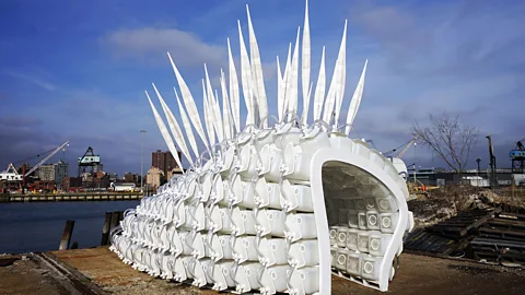 Mitch Joachim/ Terreform ONE/ Art Works for Change Seeking solutions for food and shelter, the artist Mitch Joachim and Terreform ONE created the Cricket Shelter, a dual-purpose home and modular insect farm in one structure