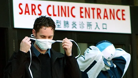 Getty Images International air travel very quickly delivered Sars to countries thousands of miles from the initial outbreak (Credit: Getty Images)