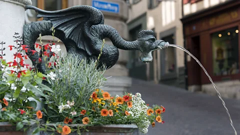 Basel has more than 300 public fountains, many of which are big enough to bathe in (Horacio Villalobos/Getty Images)