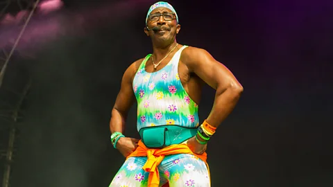 Alamy The Jamaican-born British fitness instructor Mr Motivator is known for his tight-fitting spandex outfits; he has returned to TV with his home workouts for lockdown on the BBC
