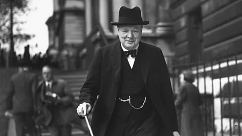 Getty Images The spirit of Britain's wartime leader Winston Churchill is often invoked by those urging the adoption of measures against coronavirus (Credit: Getty Images)