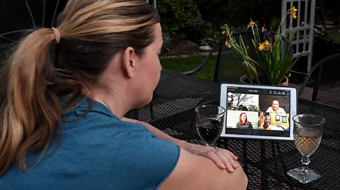Getty Images From virtual happy hours with colleagues to wine nights with friends, most of us have taken all our social activities to Zoom (Credit: Getty Images)